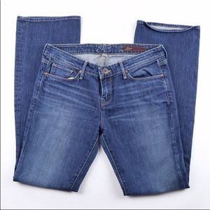 Stone blue bootcut jeans size 8
